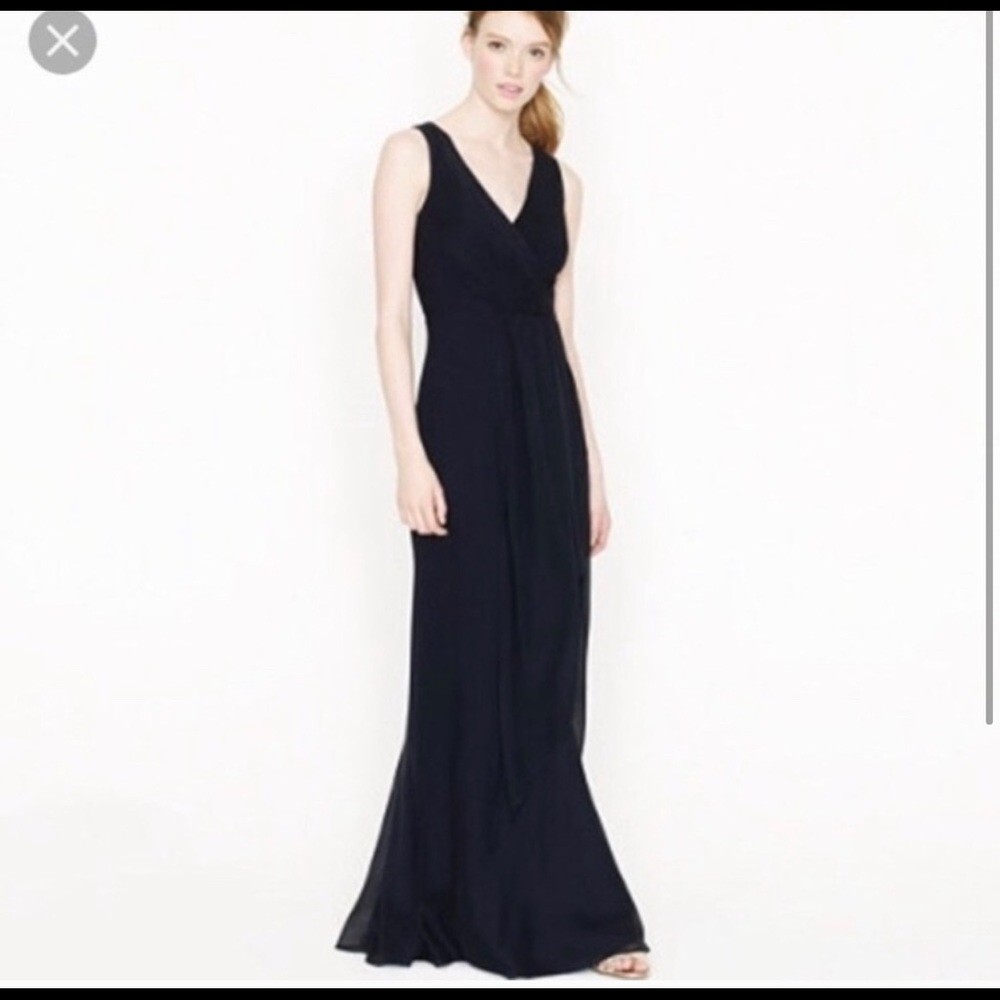 J.Crew Sophia maxi silk dress